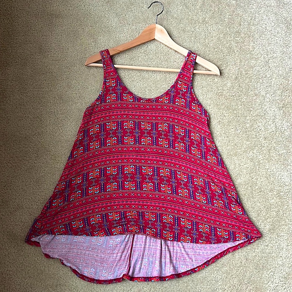 See You Monday Small Multicolored Geometric Tank